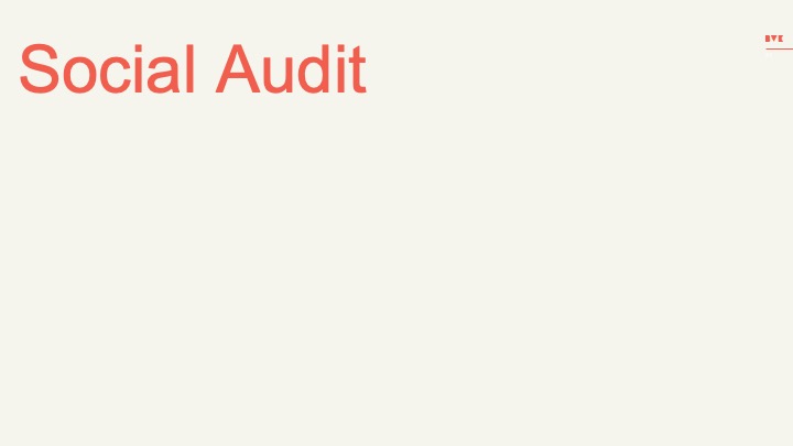 Social Audit section title slide