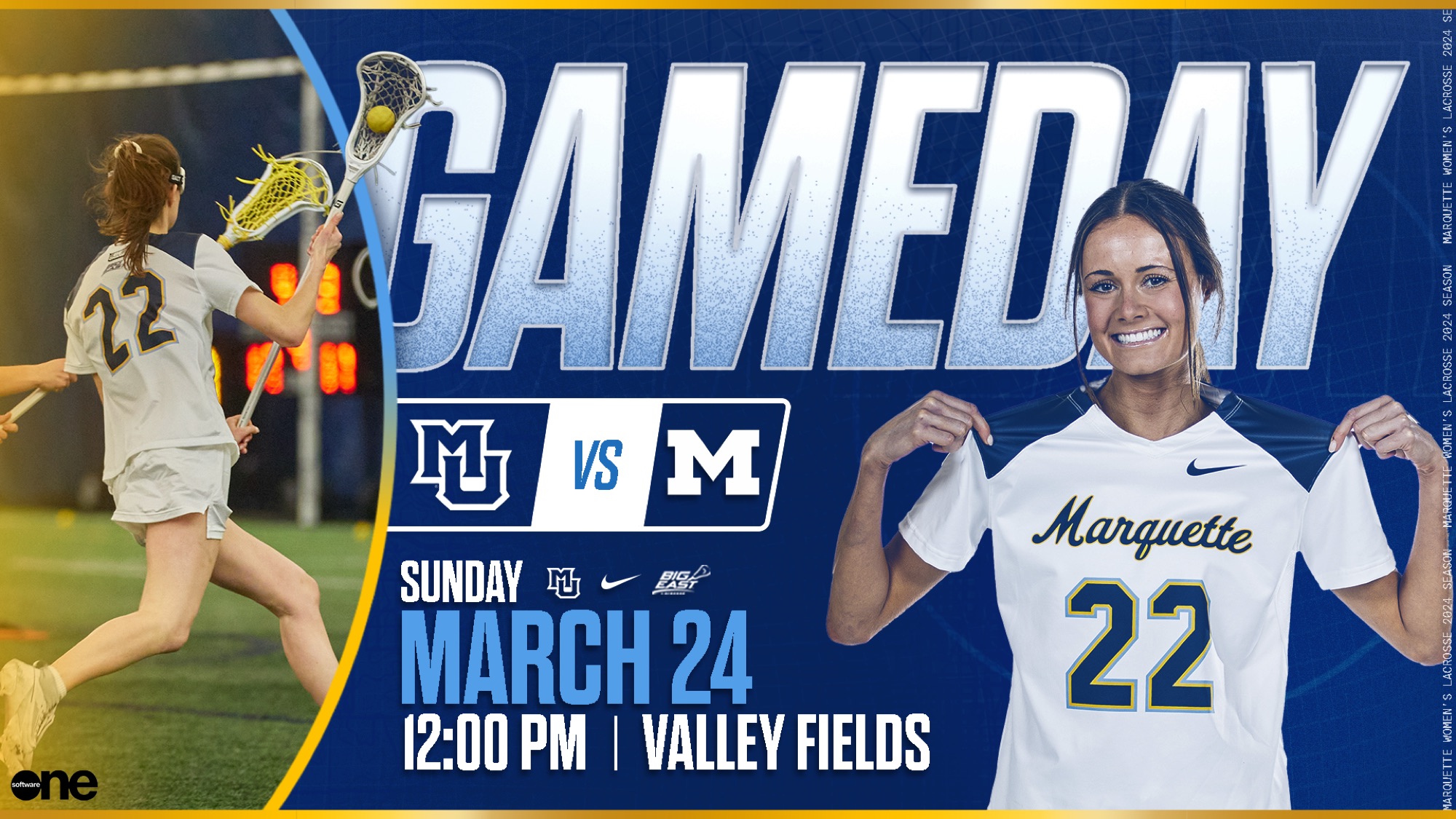 Marquette Lacrosse Gameday: MU vs M, March 24, 12 PM, Valley Fields